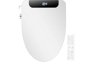 IYTATA Electric Bidet Toilet Seat, Elongated, Warm Water with Air Dryer, Heated Seat and Slow Close Lid, Front and Rear Wash,