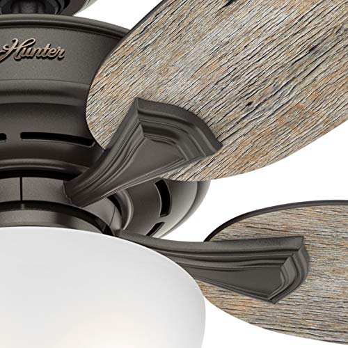 Hunter Fan 54 inch Casual Noble Bronze Indoor Ceiling Fan with Light