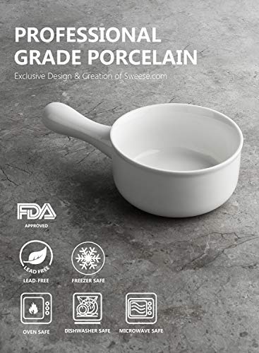 image for Sweese 1314 Porcelain Onion Soup Bowls with Handles - 15 Ounce for Sou