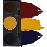 Mehron Makeup Tri-Color Character Makeup Palette | Halloween, Special Effects and Theater Cream FX Palette | Face Paint .7 oz (20 g) (BRUISE)