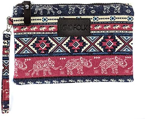 Kindfolk 6x9 Patterned Canvas Accessory Pouch (Karma)