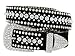 Ladies Western Rhinestone Bling Cowgirl Leather Belt