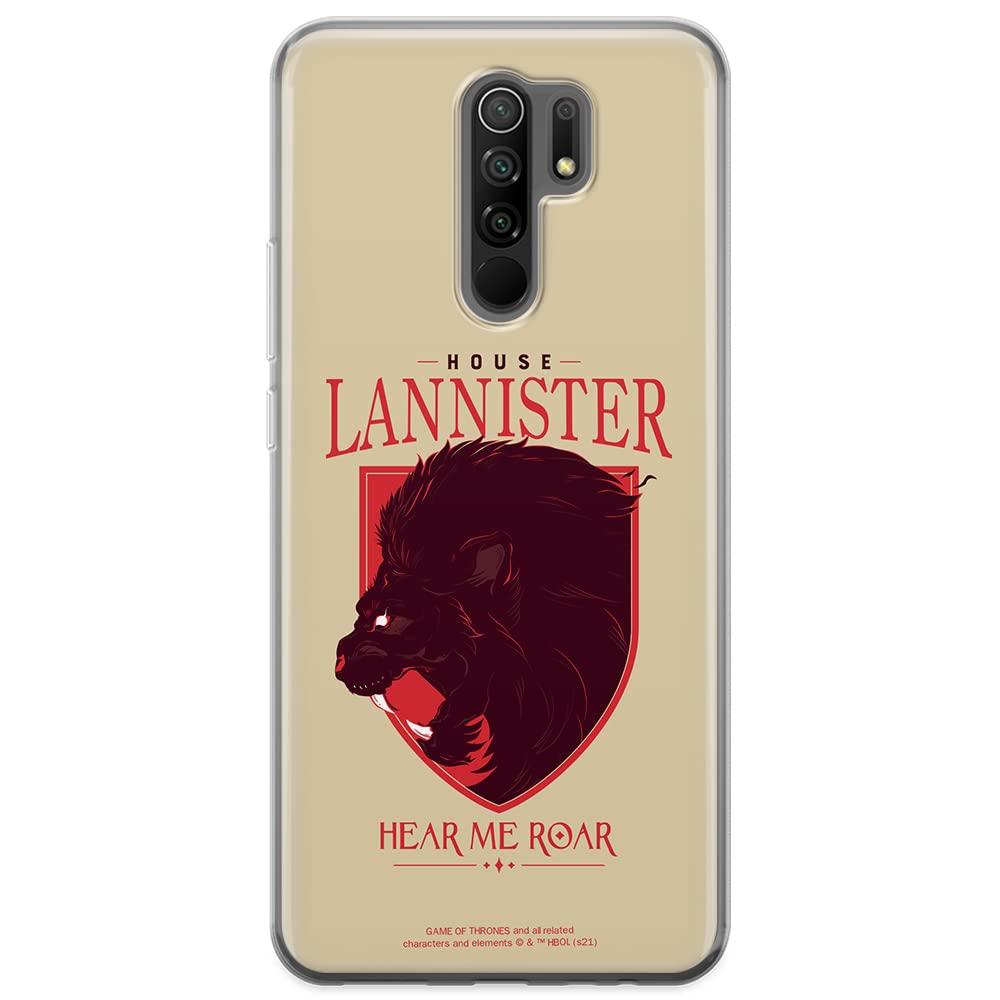 ERT GROUP mobile phone case for Xiaomi REDMI 9 original and officially Licensed Game of Thrones pattern 008 optimally adapted to the shape of the mobile phone, case made of TPU