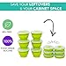 Collapsible Food Storage Containers - Silicone Container Bin Sets with Lids for Kitchen, Camping & Camper RV Accessories, Freezer and Microwave Safe Storage Bowl Set, Stackable Space Saving Bins