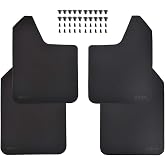 XUKEY Universal Mud Flaps, Front and Rear Deluxe Molded Black Splash Guards, PP+TPO Plastic, 4-Pack Set with Screw Fixings, for Car, Pickup, SUV, Van, Truck