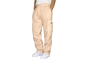 symoid Men's Fleece Cargo Sweatpants Open Bottom Drawstring Baggy Joggers Loose Fit Tech Athletic Workout Gym Pants