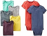 Carter's Baby Boys' 7 Pack Bodysuits (Baby) - Assorted Solids - Assorted Stripes