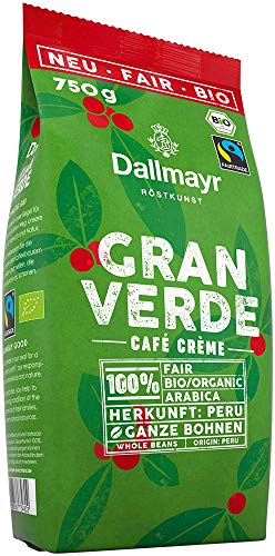 Dallmayr Gran Verde ganze Bohnen, Bio, 750 g