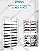 ORAF Shoe Rack 10 tier Shoe Tower Organizer, ORAF 50 Pair Shoe Racks with Waterproof Dustproof Tight Connection, Free Standing Shoe Shelf in Closet Entryway Hallway, Non-woven Fabric, Black