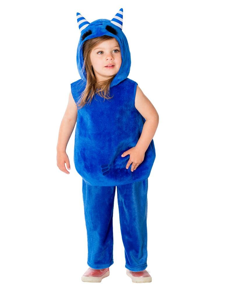 Rubies 3011972-3 Inf Oddbods Children's Pogo Costume, Boys, Blue, 2-3 Years Halloween