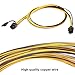 LEBOO [8PCS-6 PIN PCIe Express to PCIe 8 (6+2) PIN(27.5 Inch) New18AWG 6pin to 8pin Male to Male Cable for GPU/PSU Breakout Board,GPU Open Rig Mining Ethereum ETH Devices(with 6 Nylon Cable Ties)