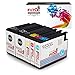 FUZOO Compatible Ink Cartridges Replacement for HP 932XL 933XL 932 933 (2BK/1C/1M/1Y, 5-Pack), Compatible with HP Officejet 6700 6600 6100 7110 7610 7612 Printer