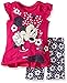 Disney Baby Girls' Minnie Mouse Bike Short Set with Top, Deep Pink, 24 Months