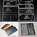 WUTA Leather Craft Template Acrylic Pattern Long Wallet Cutting Model for Beginner DIY Handmade Simple Clutch Long Purse WT845