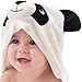Mother Panda Ultra Soft Bamboo Hooded Baby Bath Towel, 30-Inch-by-35-Inch