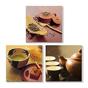 3 Piece Canvas Wall Art for Living Room Bedroom Home Artwork Foods Paintings Ready to Hang - 12"x12"x3 Panels
