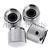 YMC Chrome-Dome-Knob-4pc 4 Pieces Chrome Brass Dome Knob for Etc Guitar or Bass