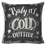 tiowea Christmas Series Printed Pillowcase Soft Decoration Linen Cushion Cover Pillowcases