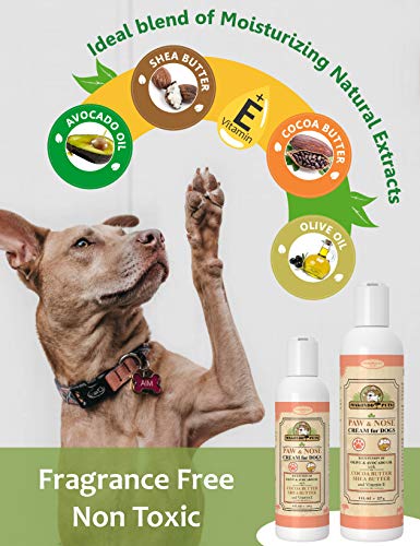 Dog Paw Balm Moisturizer. Natural Non Wax Snout Soother for Dogs, Protection Cream for Winter Snow and Summer Heat. Dog Nose Balm Preferred by Mushers, the Ideal Paws Lotion Complement for Dog Booties