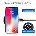 QI Wireless Charger Mat,Raxfly Mini Protable Standard QI Wirless Charging Pad for iPhone X / 8 / 8 Plus Fast Wireless Charge for Samsung Galaxy S8 / S8 Plus / S7 / Note 8 (Adapter No Included)