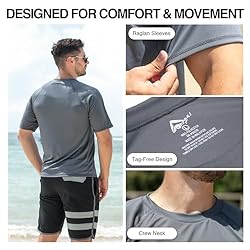 Kanu Surf Men’s Swim Shirt with Short Sleeves