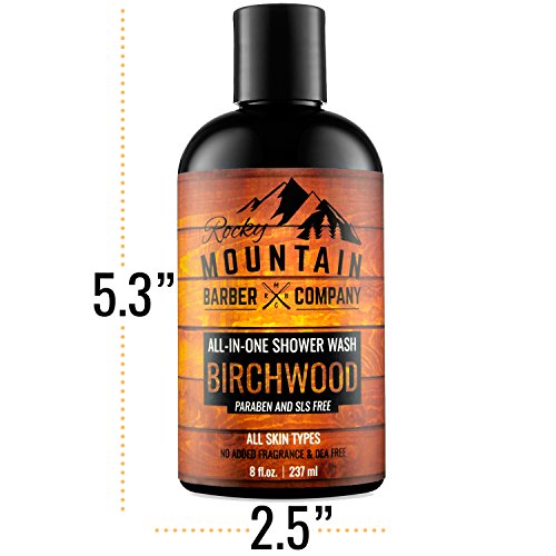 All-in-One Shower Wash for Men - Shampoo, Body Wash, Conditioner, Face Wash & Beard Wash - Natural I - //coolthings.us