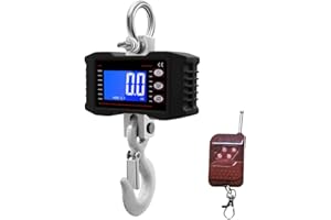 Carivia Digital Hanging Scale 1000KG/2200lbs, Professional Heavy Duty Fish Scale, Portable Durable Crane Scale for Luggage Weight Suitcase Hunting Farm Bike Bow Fish Weight Fishing Scale