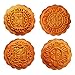 Powerful Mooncake Mould Circle/Flower/Square Mid-autumn Festival Hand Press 50g/75g/100g Moon Cake Cutter Moulds Set (100g)