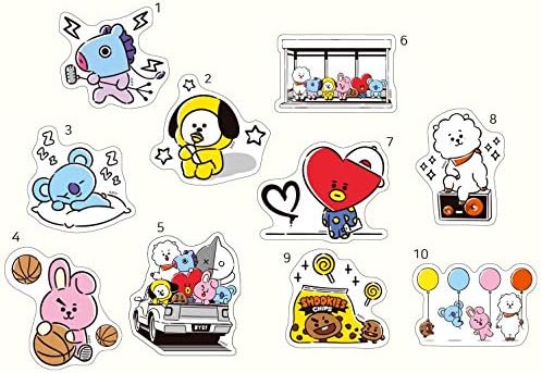 Bt21 X Studio8 Bts Official Merchandise Deco Sticker Set Ten ...