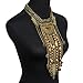 SUMAJU Statement Necklace, Beads Coin Fringe Statement Necklace Bohemian Ethnic Tribal Boho