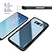 ROYBENS Galaxy S8 Plus Case, Clear Back and Slim Thin Excellent Grip Flexible Soft Silicone Gel Bumper Shockproof Full Body Protection Cover for Galaxy S8 Plus - Black Edge