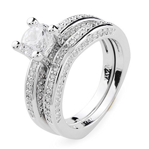 Aiyaya jewelry 1.5 carat round cut cz solitiare set cry…
