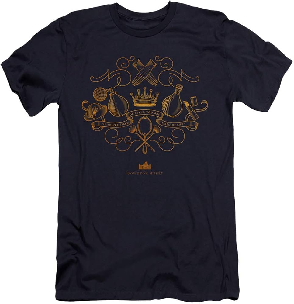 Amazon.com: Downton Abbey Tired of Style Unisex Adult Canvas Brand T Shirt for Men and Women 