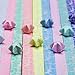 Caydo Luminous Origami Stars Papers Package 600 Sheets 20 Colors (Glows in The Dark)
