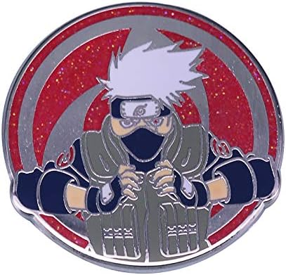 Amazon Rouはたけカカシブローチクールグリッターアニメファンのギフト Green ブローチ 通販