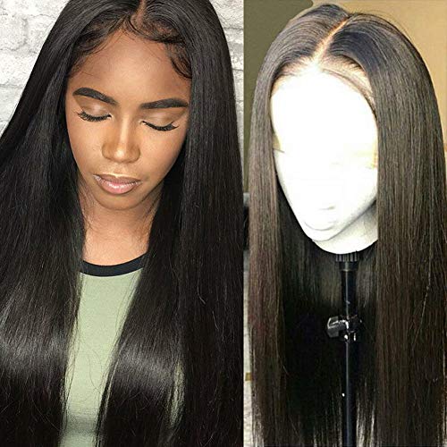 Human Hair Wigs Full Lace Wigs 180 Density Silky Straight