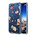 Huawei Honor 7X Case, Mate SE Case, LEEGU Scratch Resistant Floral Printed Clear Design Hard Plastic and TPU Gel Bumper Protective Cover Slim Case for Huawei Honor 7X/Mate SE - Rose Flower
