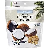 Made in Nature, Organic Toasted Coconut Chips, Maple Madagascar Vanilla, 3.0 oz (Pack of 1)
