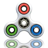 Spinner Fidget Toy – Anti-Anxiety Tri-spinner for Fidgeters that Helps You Focus and Increase Productivity – Also Works for ADD and ADHD (R.G.B.)