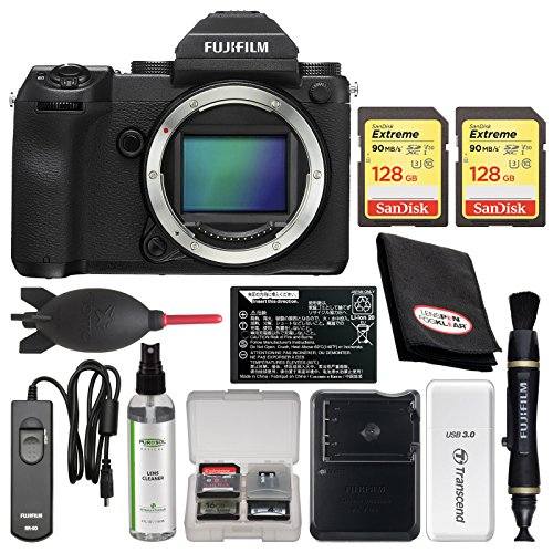 Fujifilm-GFX-50S-Medium-Format-Digital-Camera-Body-with-2-128GB-Cards-Battery-Charger-Remote-Kit