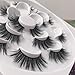 OuYteu Gideon False Eyelashes 3D Lashes Pack, Fur Long Lashes Reusable Soft Fake Eyelashes 7 Pairs