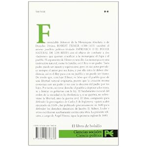 Patriarca o el poder natural de los reyes / Patriarch or Natural Power of Kings (Ciencia Politica / Political Science) (Spanish Edition)