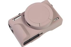 Easy Hood Case for Canon Powershot G7 X Mark III Digital Camera, Soft Silicone Protective Cover with Removable Lens Cover for Canon Powershot G7X Mark III DSLR Camera (Tiffany Pink)