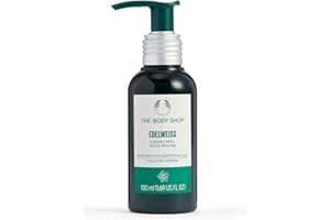 The Body Shop Edelweiss Liquid Peel Exfoliator | Gentle Face Peeling Solution for Sensitive Skin | Gel-to-Peel 100 ml