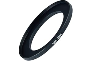 GZNLY 46mm to 62mm Step-up Adapter Rings Filter Adapter Black Metal Step Down Filter Ring Adapter Compatible with All Brand UV CPL ND Camera Lens Filter Stepping Rings (46mm-62mm)