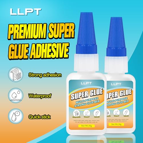 LLPT Sekundenkleber | Net 30g | Klarer Allzweckkleber mit Anti-Verstopfung | Schnell & stark Superkleber für Kunststoff Metall Glas Leder (LSG030-1) | 1 Pack thumbnail 2