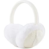 OMUKY Winter EarMuffs for Kids Toddler Knitted Ear Cover Plush Outdoor Children Cold Weather Ear Warmer