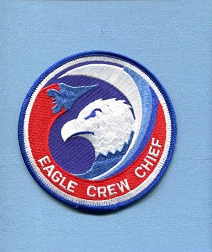 Embroidered Patch-Patches for Women Man- Boeing Mcdonnell F-15 Eagle Crew Chief