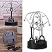 Ovovo Electric Newton Physics Balance Pendulum Newton's Cradle Desk Cute Dolphin Figurine Ornament Perpetual Motion Lucky Toy Home Decoration, Home Office Desk Decoration