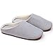 RelaxedFoot Slippers | Organic Cotton & Memory Foam | 1 Pair with Storage Bag (Large, Blue)